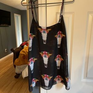 Show me your mumu longhorn boho top